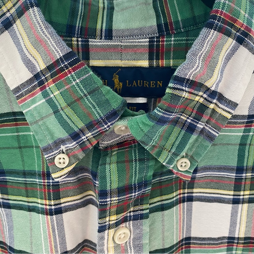 Ralph Lauren Custom Fit Plaid Shirt - Picture 3 of 8
